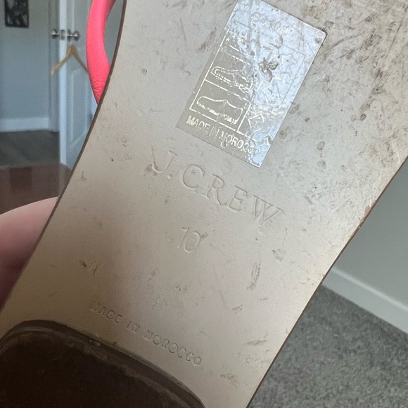 J. Crew | pink strap slip-on sandals - 10 - Picture 13 of 14